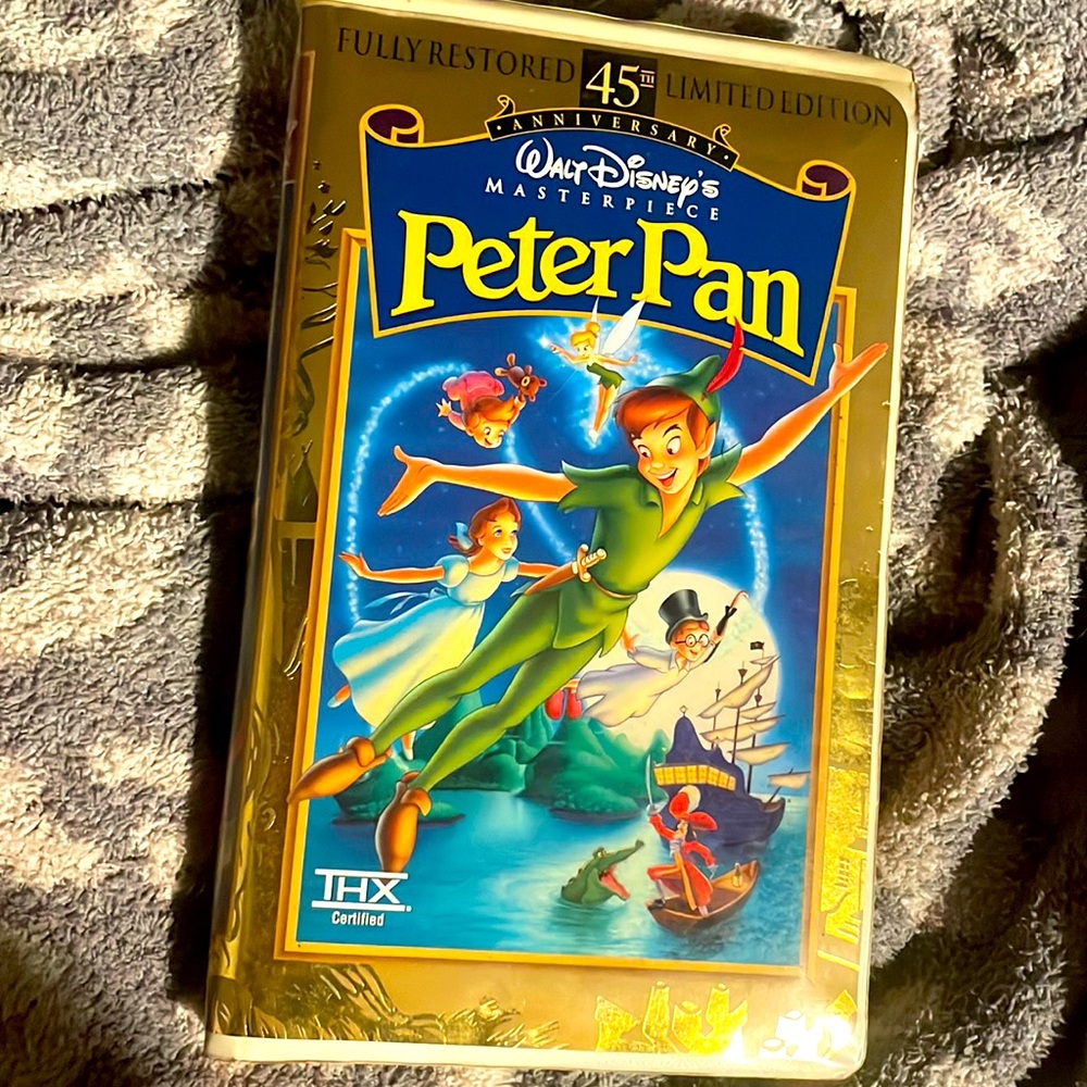 Peter Pan VHS fully restored limited edition preowned Disney movie